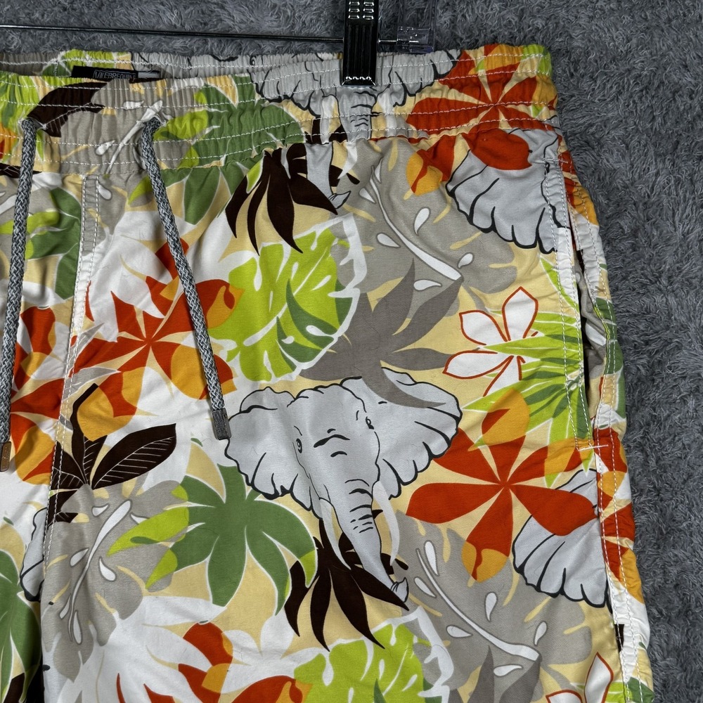 Vilebrequin Shorts Mens XL Multicolor Elephant Floral Swim Trunks Tropical - Picture 10 of 13